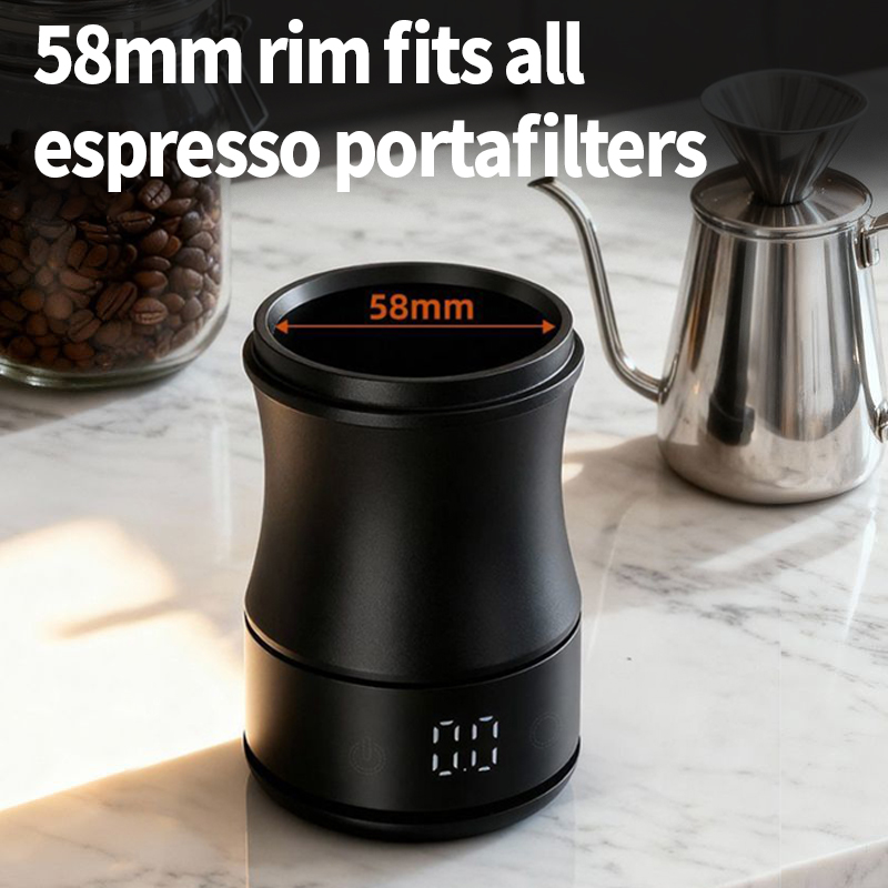 Coffee Equipment Set - ถ้วยตวงกาแฟ OANKR 58 มม. พร้อมเครื่องชั่งกาแฟความแม่นยำสูง 0.1