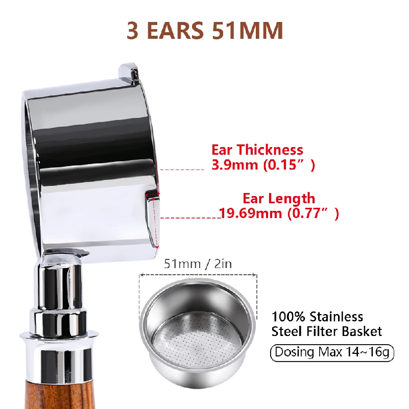พอร์ทาฟิลเตอร์แบบไม่มีก้น 51 ม - Coffee Equipment Set บทวิจารณ์และราคา