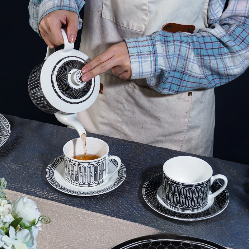 ชุดน้ำชาสไตล์ยุโรปเรียบง่าย ถ้ - Coffee Equipment Set บทวิจารณ์และราคา