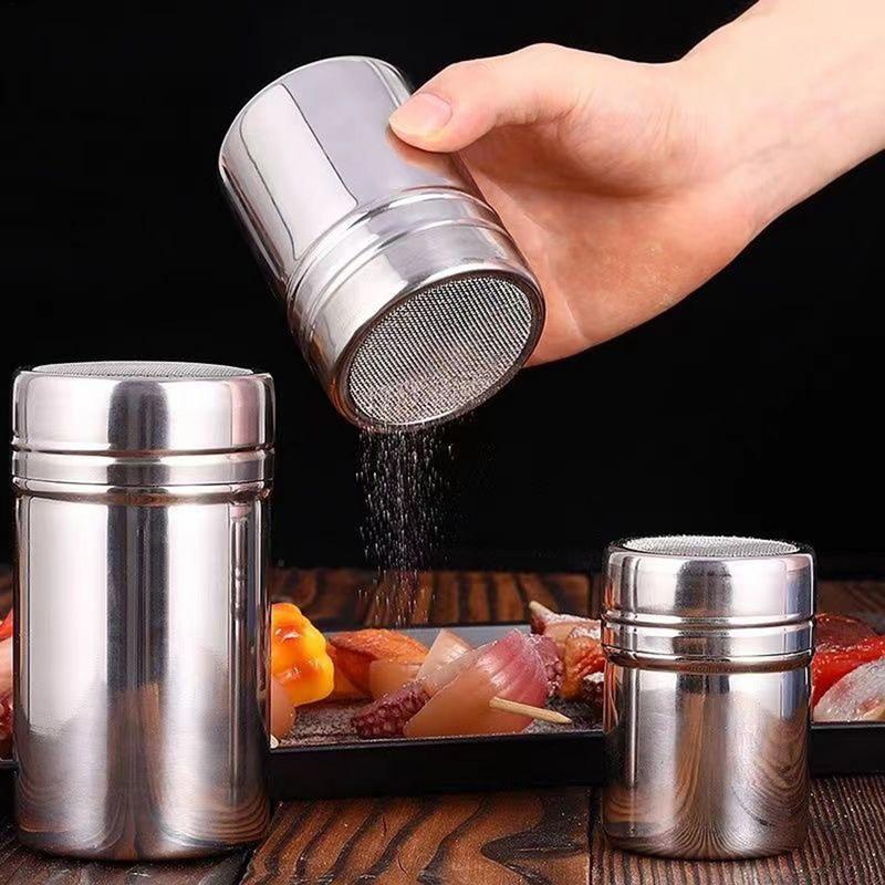 สแตนเลสสตีลผงสปริงเกลอร์ขวดแป้ - Coffee Equipment Set บทวิจารณ์และราคา