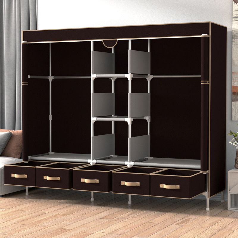 ตู้เสื้อผ้าแบบพกพาพร้อมราวแขวน - Coffee Equipment Europe บทวิจารณ์และราคา